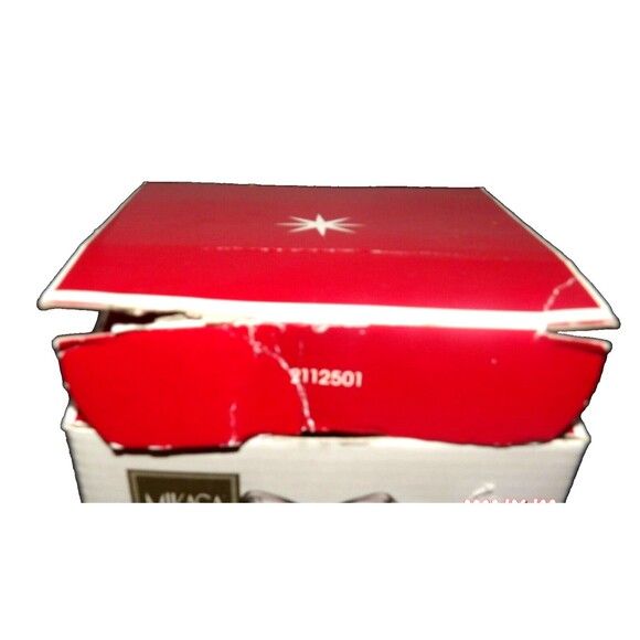 Mikasa Holiday Landscape Christmas Votive Candle Holder 3" SA610/594 NOS Candy - Picture 12 of 13